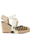 Espadryle damskie - Guess Espadryle FLJNAM FAB04 Czarny - miniaturka - grafika 1
