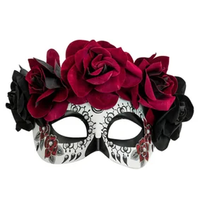 Maska los muertos róże - Dodatki do strojów karnawałowych - miniaturka - grafika 1