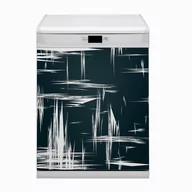 Dekoracje domu - Ozdobna osłona na zmywarkę Białe zadrapania 60x80 - miniaturka - grafika 1