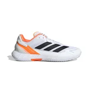 Buty sportowe męskie - Męskie buty tenisowe adidas Defiant Speed 2 Tennis Shoes Ftwr White/Core Black/Lucid Orange EUR 44 2/3 - miniaturka - grafika 1