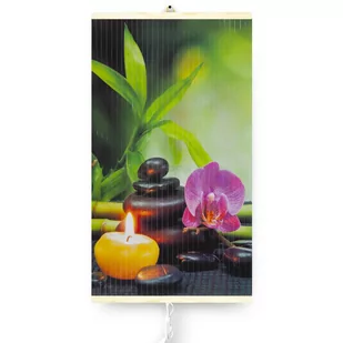 Grzejnik na podczerwień - giętki panel grzewczy 430W TRIO wzór 3 harmonia, wymiary 100x57cm - Ogrzewanie przenośne - miniaturka - grafika 1