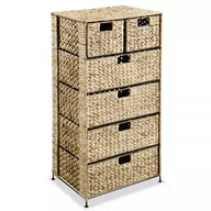 Komody - vidaXL Szafka z hiacyntu wodnego z 6 koszami 47 x 37 x 100 cm - miniaturka - grafika 1