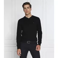 Swetry męskie - Tommy Hilfiger Sweter | Regular Fit | z dodatkiem kaszmiru - miniaturka - grafika 1