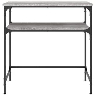 Stolik konsolowy, szary dąb sonoma, 75x35,5x75 cm Lumarko! - Konsole i sekretarzyki - miniaturka - grafika 5
