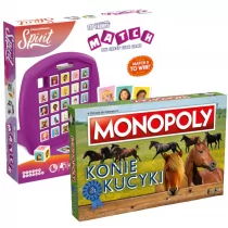 Pakiet: Monopoly Konie i kucyki Match Spirit - Gry planszowe - miniaturka - grafika 1