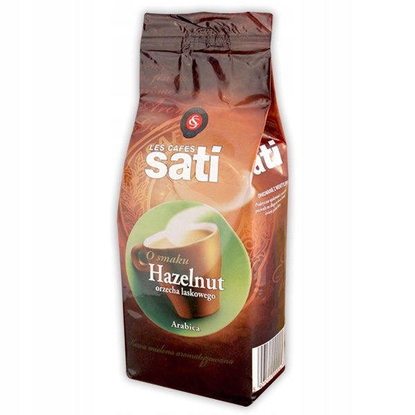 Kawa smakowa Cafe Sati Hazelnut orzechowa mielona 100% Arabica 250g