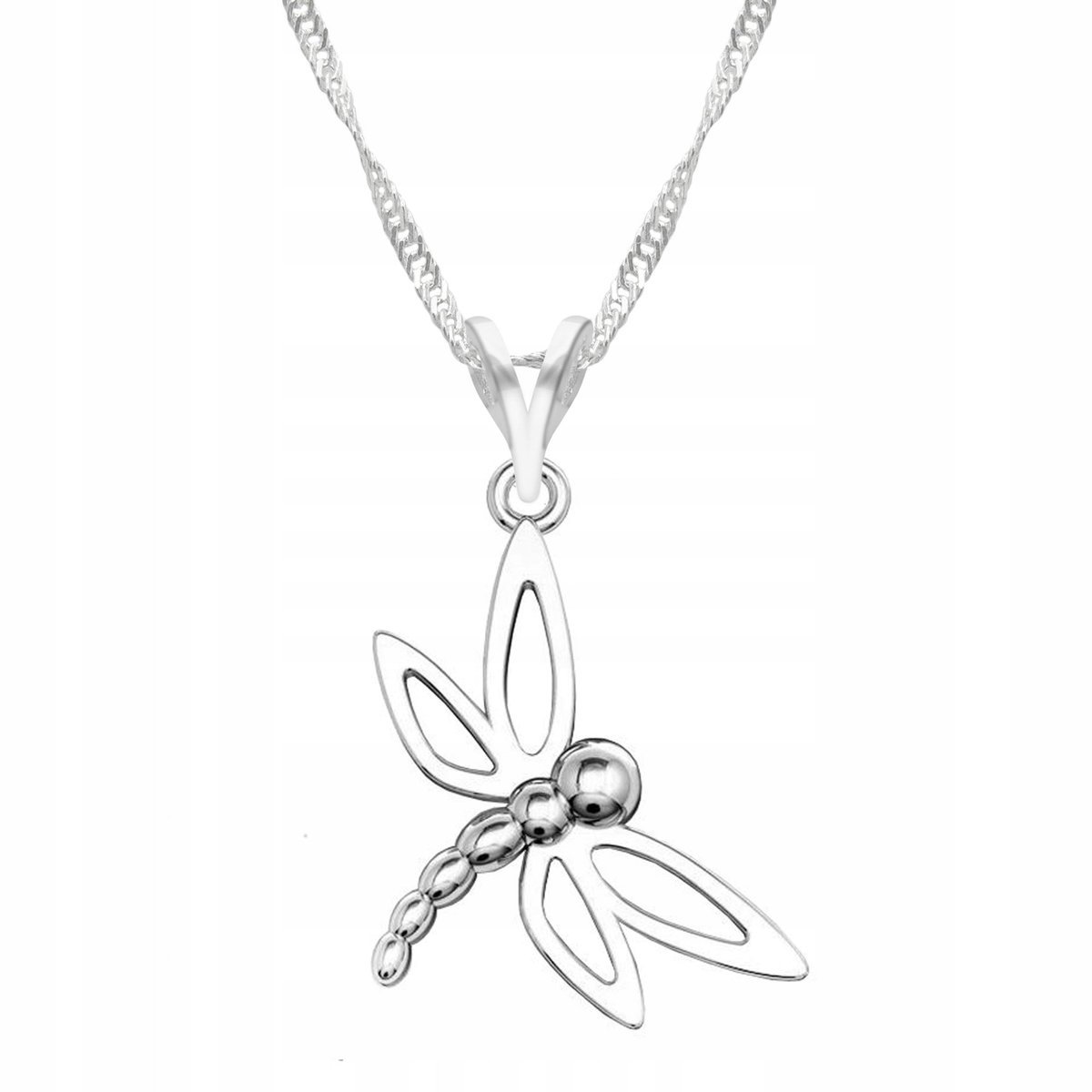 Naszyjnik Srebrny Ważka Owad Skrzydła Wisiorek z Owadem SREBRO 925