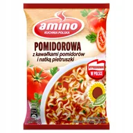 Zupy w płynie - Amino Zupa błyskawiczna pomidorowa z kawałkami pomidorów i natką pietruszki - miniaturka - grafika 1