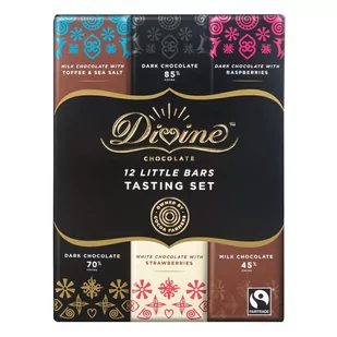 Divine Chocolate Boski prezent opakowanie 12 czekoladek, 6 smaków, 180g - Czekolada Divine Chocolate Boski prezent opakowanie 12 czekoladek, 6 smaków, 180g - Czekolada - miniaturka - grafika 1