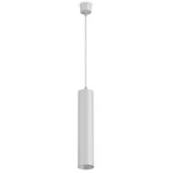 Lampy sufitowe - Zwisowa lampa Focus P075PL-01W nad wyspę metalowa biała - miniaturka - grafika 1