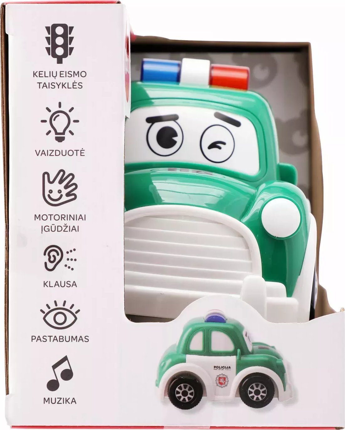 Tactic bo. Interactive police car Lithuanian language