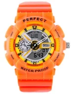 Zegarki męskie - ZEGAREK MĘSKI PERFECT SHOCK (zp219f) - orange - miniaturka - grafika 1