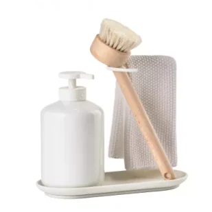 Zone Denmark Organizer do zlewu 3 elementy Inu Off white 29720 - Suszarki do naczyń - miniaturka - grafika 1