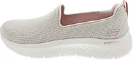 Kapcie damskie - Skechers Damskie kapcie GO Walk Flex, naturalny materiał/wykończenie, rozmiar 7,5 UK, Naturalne wykończenie tekstylne, 40.5 EU - miniaturka - grafika 1