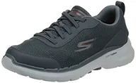 Trampki męskie - Skechers Męskie trampki Go Walk 6 Bold Knight, Grafitowy, 42.5 EU - miniaturka - grafika 1