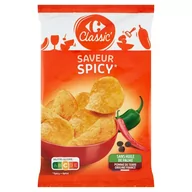 Chipsy - Carrefour Classic Chipsy ziemniaczane o smaku pikantnym 135 g - miniaturka - grafika 1