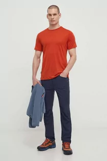 Koszulki męskie - Icebreaker t-shirt sportowy 125 Cool-Lite Merino Blend Sphere III kolor pomarańczowy gładki IB0A56ZMA841 - grafika 1