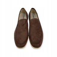 Mokasyny męskie - Mokasyny męskie zamszowe Old Money 44 - miniaturka - grafika 1