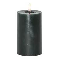 Świece - Świeca LED woskowa FLAMME FLOW zielona 15cm 1500h - miniaturka - grafika 1