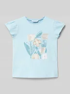 Koszulki dla dziewczynek - T-shirt z nadrukowanym motywem - miniaturka - grafika 1