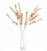 Sztuczne kwiaty - EUKALIPTUS ZŁOTY GAŁĄZKA DŁUGA 80CM ŚWIĄTECZNA KOMPOZYCJA GOLD BUKIET 2 SZT - miniaturka - grafika 1