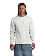 Bluzy męskie - G-STAR RAW Męska bluza z długim rękawem, szara (Oyster Mushroom A971-D607), XS, szary (Oyster Mushroom A971-d607), XS - miniaturka - grafika 1