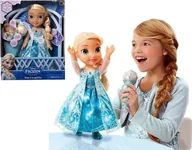 Lalki dla dziewczynek - Jakks Pacific Śpiewająca Elsa z mikrofonem Kraina Lodu PL - miniaturka - grafika 1