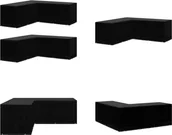 Pokrowce na meble ogrodowe - vidaXL Pokrowce na meble ogrodowe 2 szt. Kształt L 12 oczek 250x250x90 cm - Pokrowiec na meble ogrodowe - Pokrowiec ochronny na meble ogrodowe - Plandeka na meble ogrodowe - Maska na meble ogrodowe - miniaturka - grafika 1