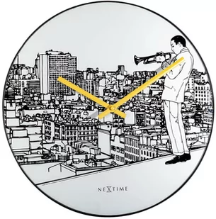 Nextime Zegar ścienny Trumpet City - Zegary - miniaturka - grafika 1