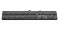 Klawiatury - LMP KB-1243 klawiatura Uniwersalne USB Grecki Szary LMP-KB-1243-GR-SG - miniaturka - grafika 1