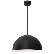 Lampy sufitowe - Luminex Sngle 3003 lampa wisząca zwis 1x60W E27 czarna/biała - miniaturka - grafika 1