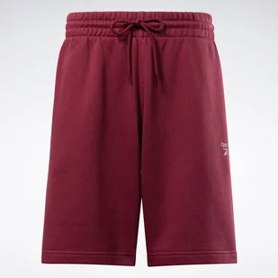 Męskie Spodenki REEBOK RI LEFT LEG LOGO SHORT IP2616 – Bordowy - Spodenki męskie - miniaturka - grafika 1