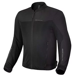 SHIMA OPENAIR męska kurtka motocyklowa - lekka, przewiewna, letnia kurtka miejska z protektorami CE pleców, łokci barków (Czarna, XL) - Odzież motocyklowa - miniaturka - grafika 1