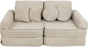 Fotele i pufy dla dzieci - Pocket Sofa Plus Aesthetic Ecru - MeowBaby - miniaturka - grafika 1