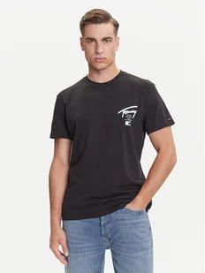 Tommy Jeans T-Shirt Signature City DM0DM21934 Czarny Regular Fit - Koszulki męskie - miniaturka - grafika 1