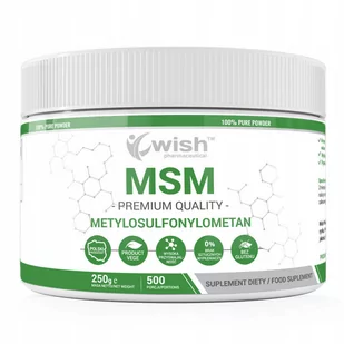 Wish MSM Metylosulfonylometan 250g - Witaminy i minerały dla sportowców - miniaturka - grafika 1
