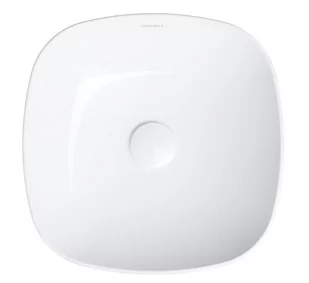 Omnires Portland umywalka nablatowa 37x37 cm biały połysk PORTLAND370BP - Umywalki - miniaturka - grafika 1