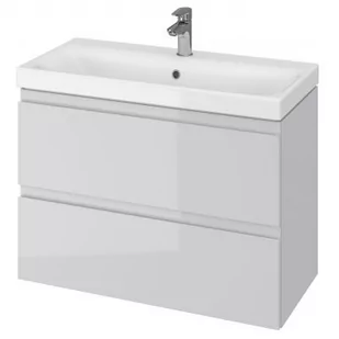 Cersanit Moduo szafka slim 80 cm podumywalkowa szara S590-001-ECO - Szafki łazienkowe - miniaturka - grafika 1