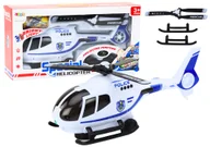 Samoloty i helikoptery - DLA DZIECI HELIKOPTER POLICYJNY JEŻDŻĄCY ŚWIATŁA DŹWIĘKI - miniaturka - grafika 1
