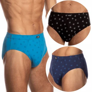 Slipy męskie 100% BAWEŁNA 3-PAK dopasowane majtki LAMA 110/19 - L - Majtki męskie - miniaturka - grafika 1