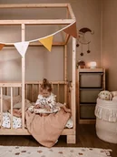 Karuzele dla niemowląt - Girlanda trójkątna lniana z bawełną - miniaturka - grafika 1