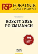 Finanse, księgowość, bankowość - Koszty 2026 po zmianach - Tomasz Krywan - książka - miniaturka - grafika 1