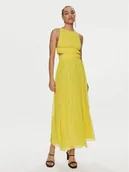 Sukienki - Patrizia Pepe Sukienka letnia 2A2713/A061-Y447 Żółty Regular Fit - miniaturka - grafika 1