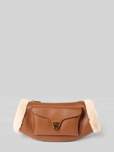 Torba na ramię z obszyciem ze sztucznego futra model ‘COCCINELLE BEAT ARCTIC’ - Torebki damskie - miniaturka - grafika 1