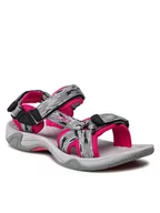 Buty dla dziewczynek - CMP Sandały Kids Hamal Hiking Sandal 38Q9954J Szary - miniaturka - grafika 1