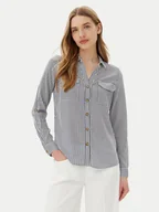 Koszule damskie - Vero Moda Koszula Bumpy 10275283 Granatowy Regular Fit - miniaturka - grafika 1