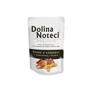 Dolina Noteci PIES Saszetka Łosoś z marchewką i ryżem dla małych ras 100g - Mokra karma dla psów - miniaturka - grafika 1