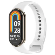Akcesoria do smartwatchy - Pasek silikonowy Vanfone do Xiaomi Mi Band 8, biały - miniaturka - grafika 1