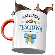 Kubki - Kubek Pomarańczowy dla Teściowej Teściuni Prezent z Nadrukiem ze Zdjęciem + Opakowanie na prezent (wzór 04) - miniaturka - grafika 1