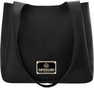 Torebki damskie - Monnari Torba Typu Shopper Duża Torebka Damska Na Ramię Klasyczna Czarna - miniaturka - grafika 1